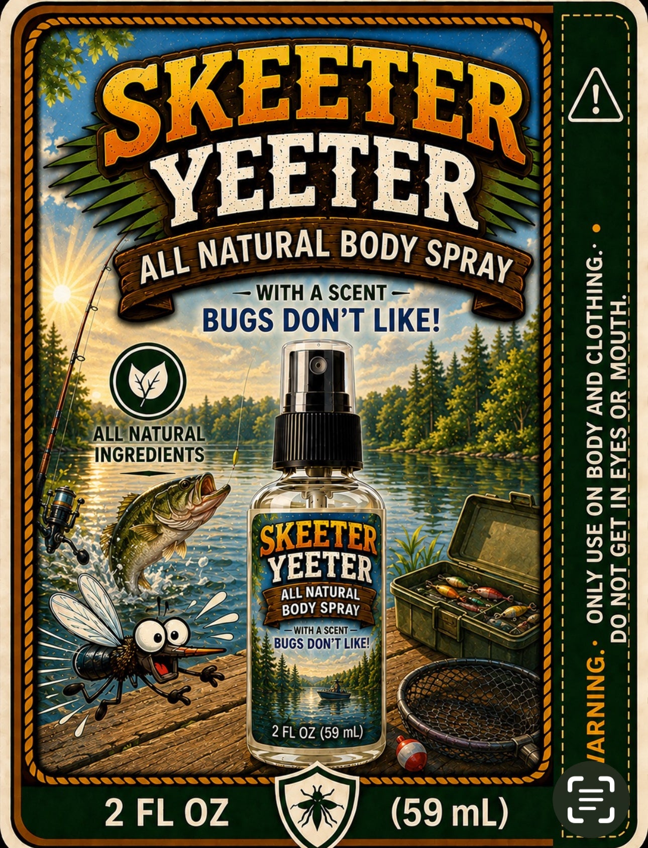 🎣 Reel Relief Skeeter Yeeter Body Spray 2 oz.