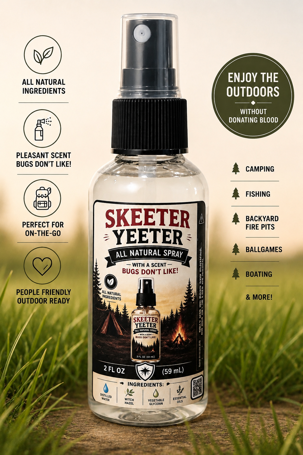 The OG Skeeter Yeeter Body Spray 2 oz.